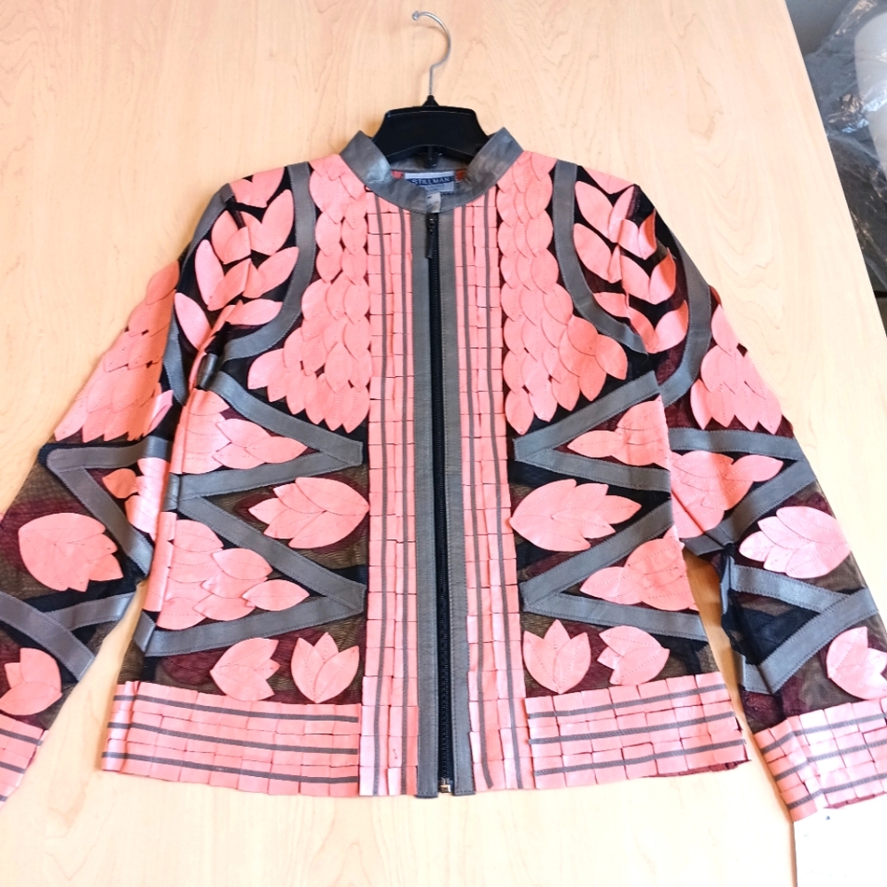 Stillman Studio Salmon Lamb Skin Jacket. Women's medium.